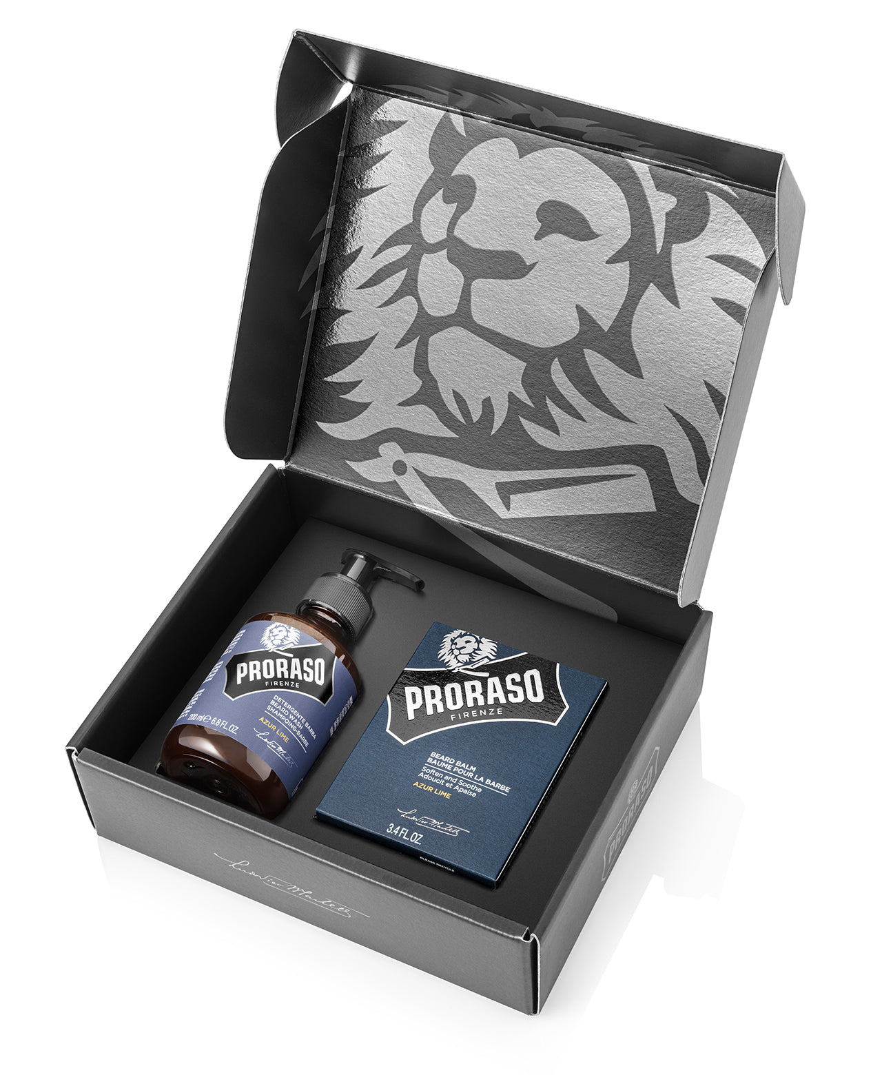 Beard Care Duo Box for New or Short Beards: Azur Lime