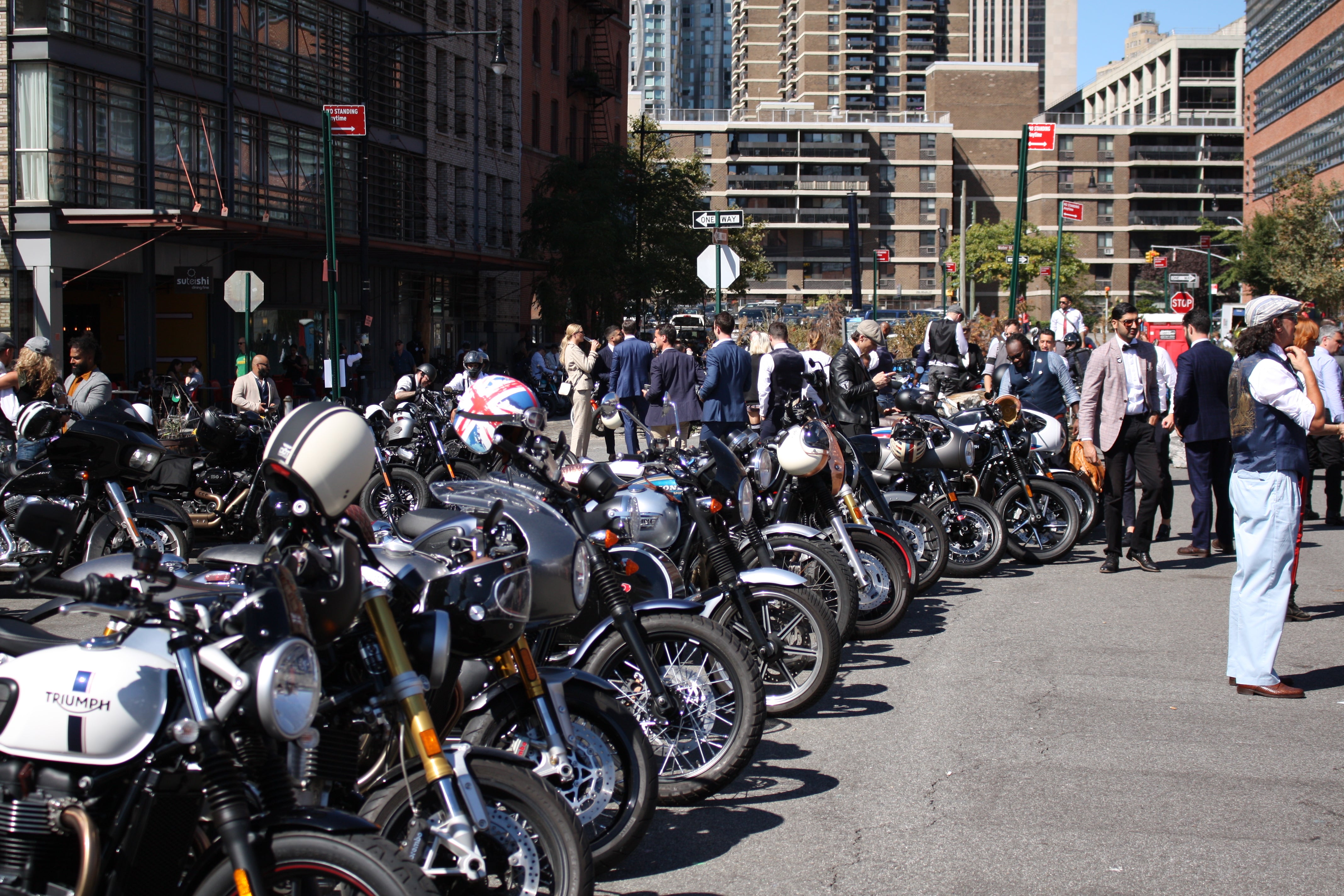 Motorcycles on the streets of New York City