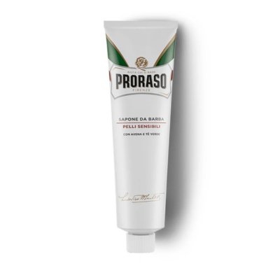 Sensitive Pre-Shave Cream Tube on white background
