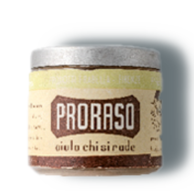 Vintage jar of Pre-Shave Cream on a white background